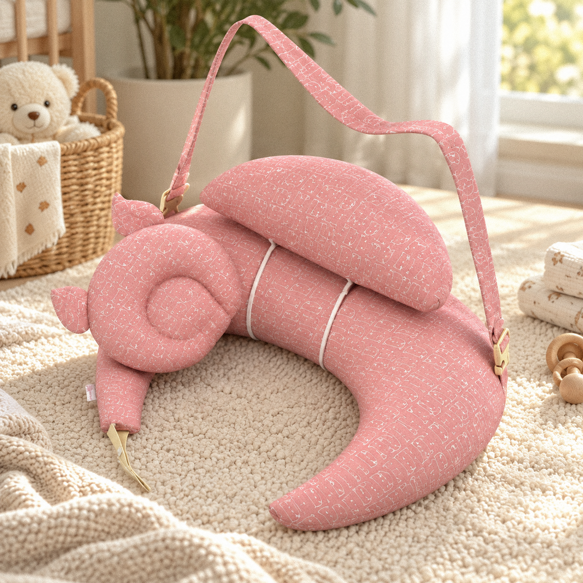 Adjustable Nursing & Feeding Pillow – Comfortable Baby Feeding Support