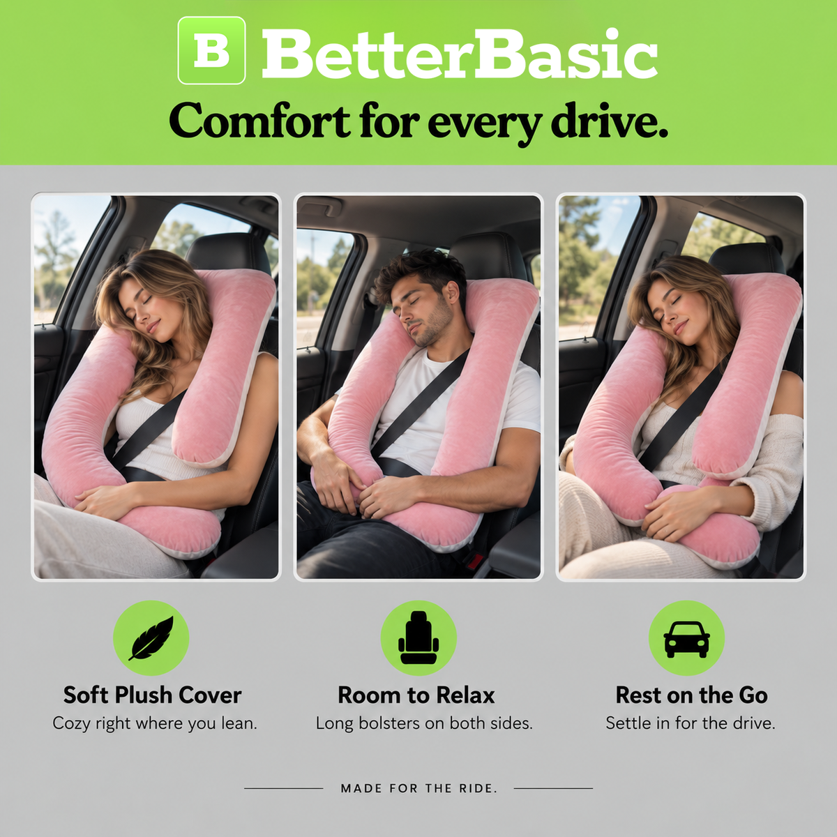 BetterBasic™ Passenger Pillow