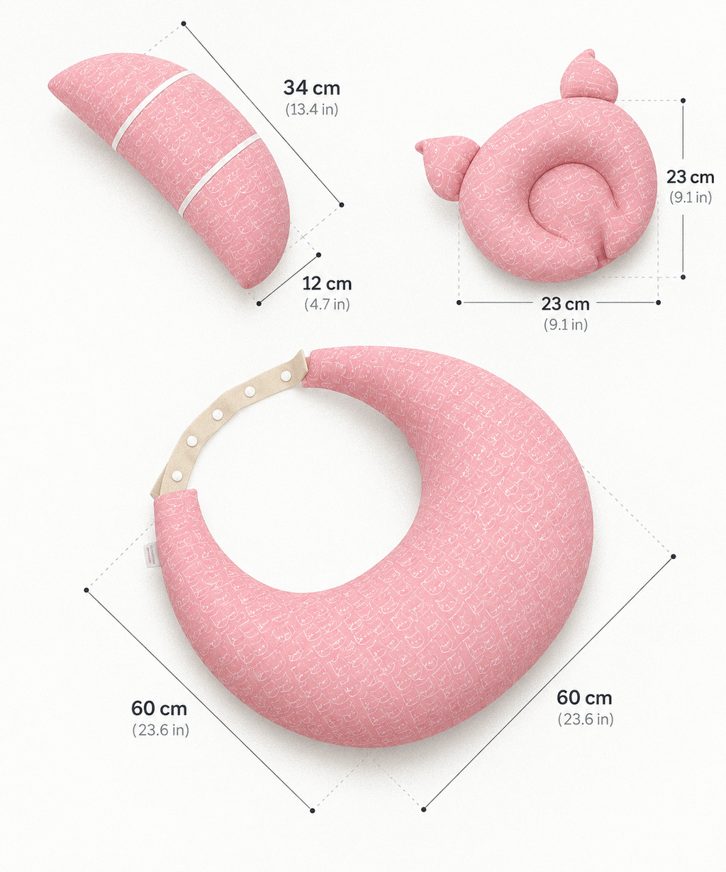 Adjustable Nursing & Feeding Pillow – Comfortable Baby Feeding Support
